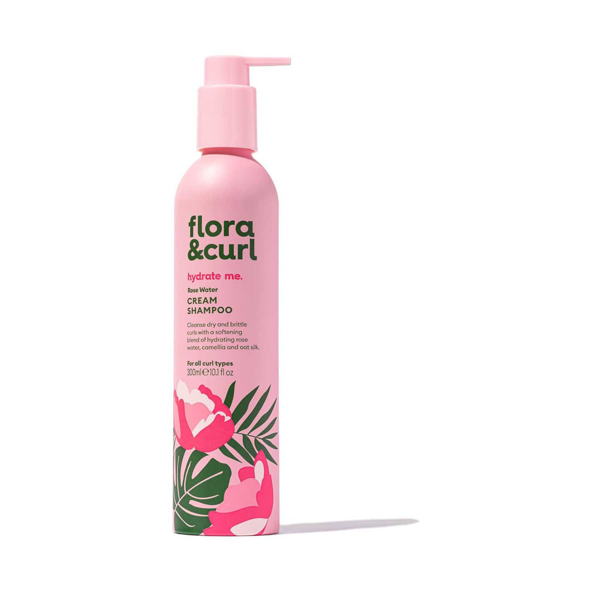 Flora & Curl rose water cream shampoo 300ml, UK version