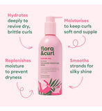 Flora & Curl Rose Water Molasses moisture mask 300ml, imported from the UK