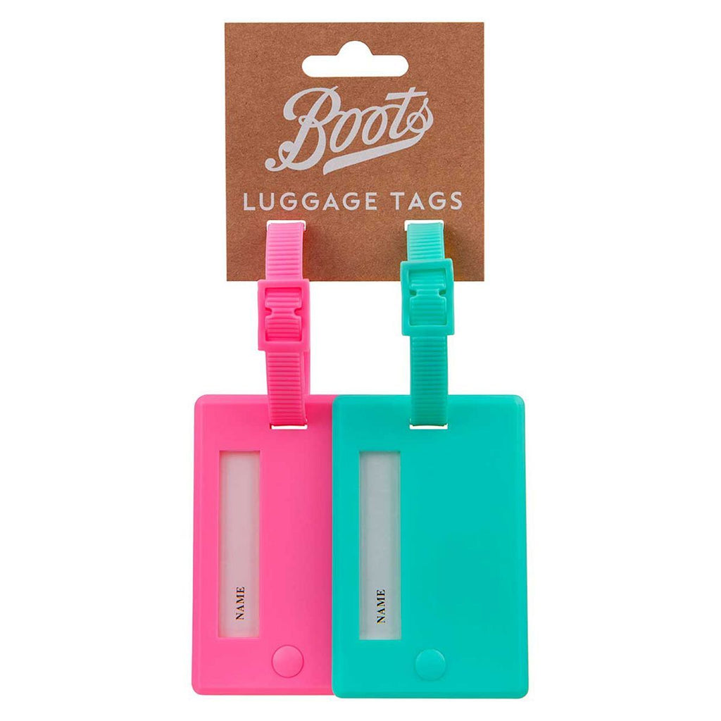 Boots Luggage Tags- Neon