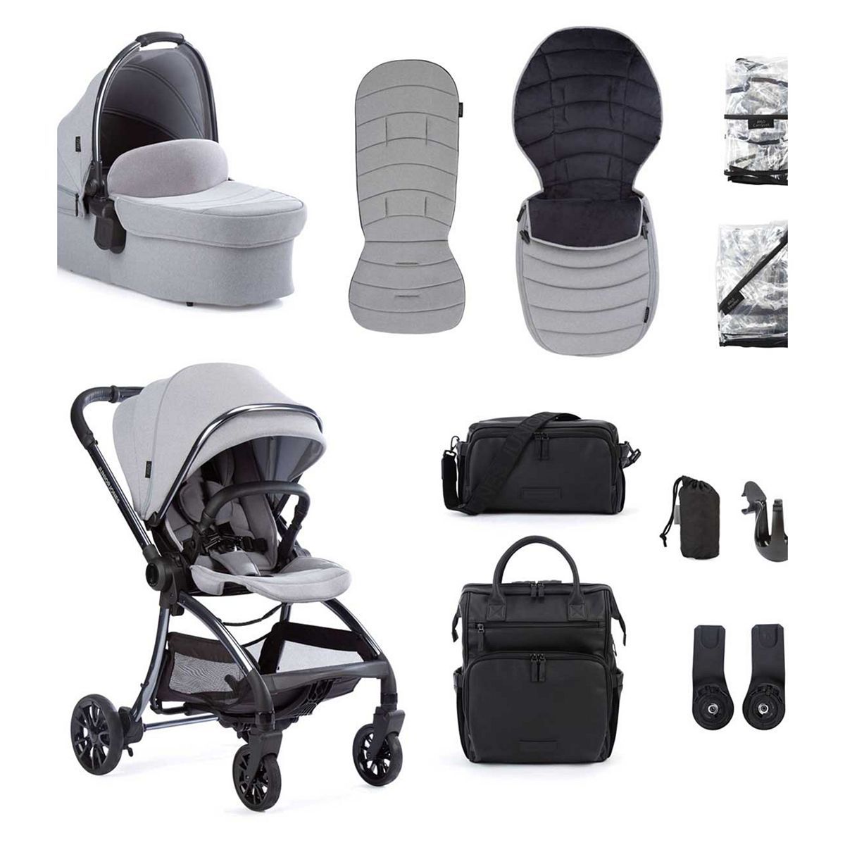 Junior Jones Aylo Luxury Stroller Bundle – Pebble Grey GOODS Boots   