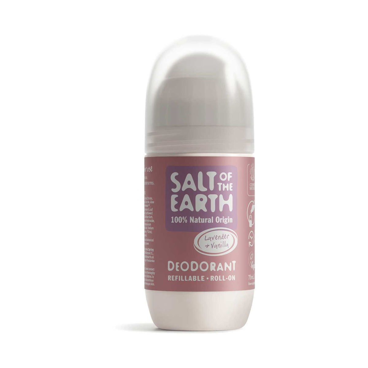 Salt of Earth lavender vanilla deodorant roll-on 75ml (British brand)