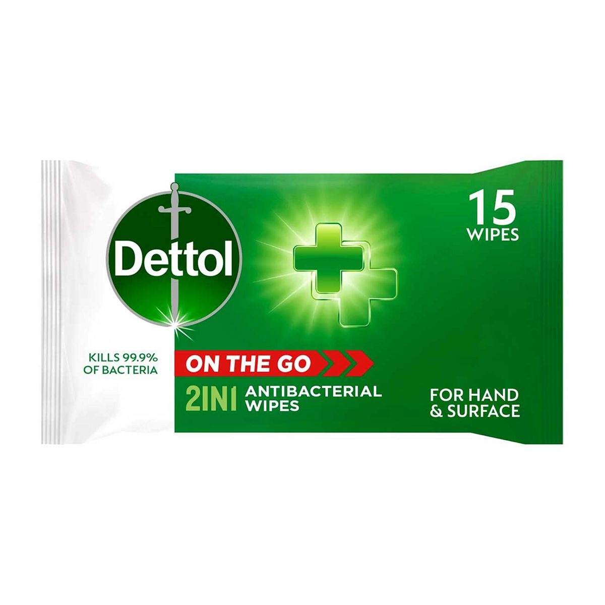 Dettol On the Go 2in1 Hand and Surface Antibacterial Wipes-15 Wipes GOODS Boots   