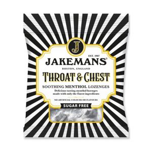 Pastilles Jakemans sans sucre pour la gorge et la poitrine 50g