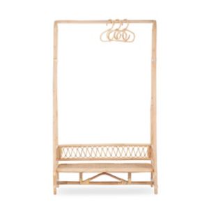 CuddleCo Aria clothes rail rattan - British product