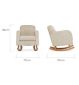 CuddleCo Etta nursing chair sand rock 90x70x86cm - British product