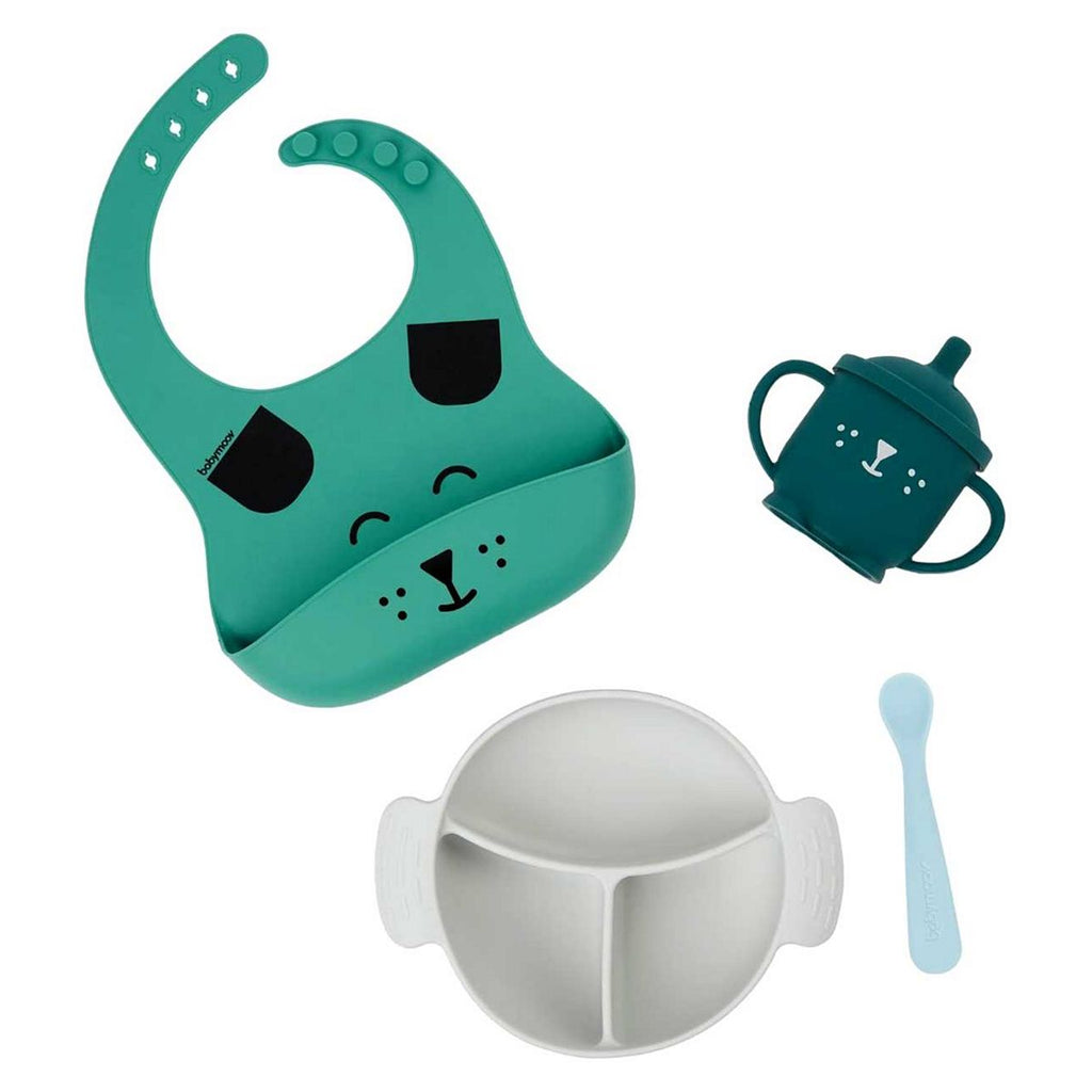 Babymoov Learn ISY Silicone Feeding Set Dog