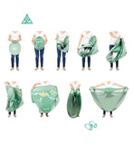 Babymoov Badabulle sun tent Sage 50+ UPF - British product
