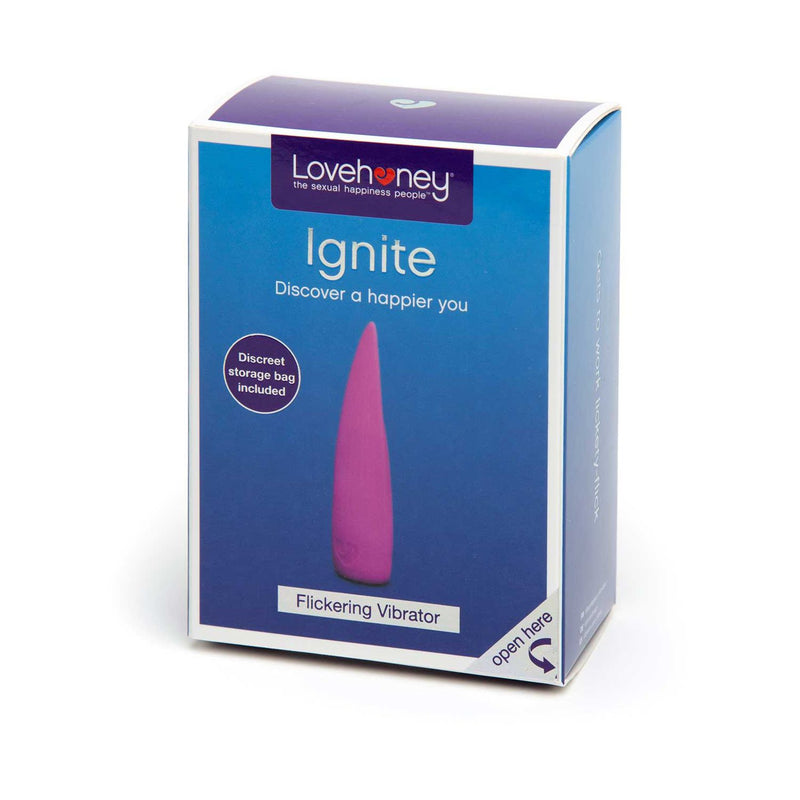 Lovehoney Ignite flickering vibrator pink, imported from the UK