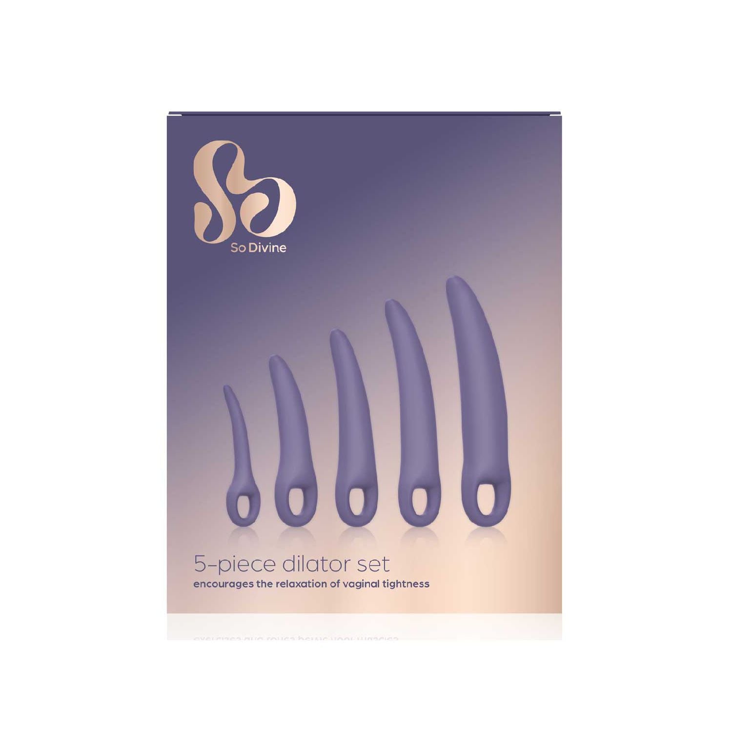 So Divine menopause dilator set 5 sizes, imported from the UK