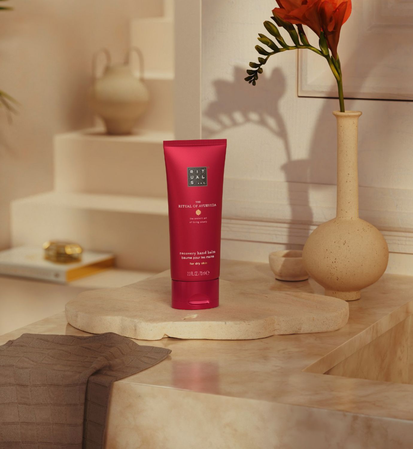 Rituals Recovery Hand Balm Indian Rose Sweet Almond Oil 70ml, UK version