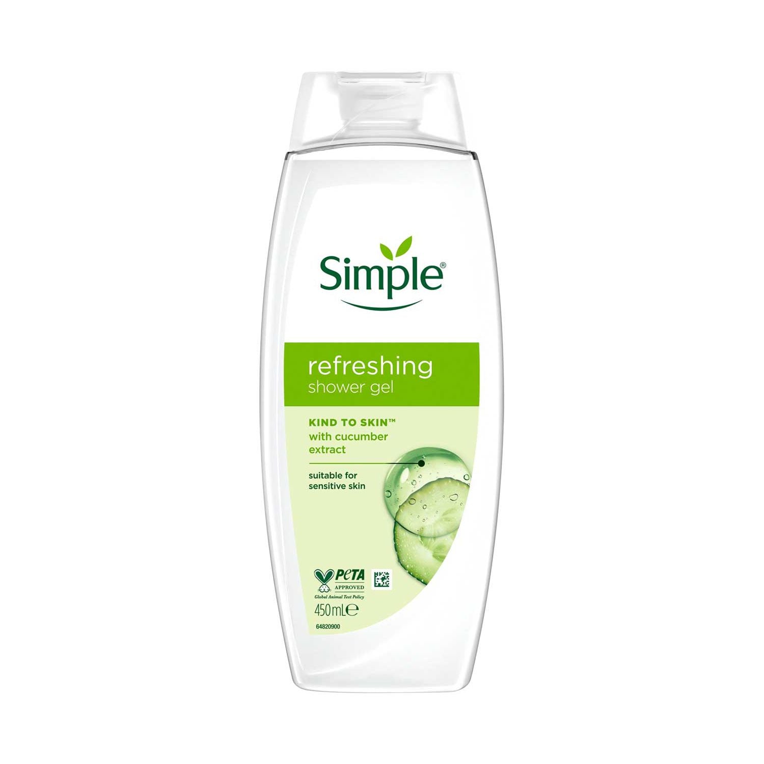 Simple Kind to Skin Refreshing Shower Gel 450ml - British product