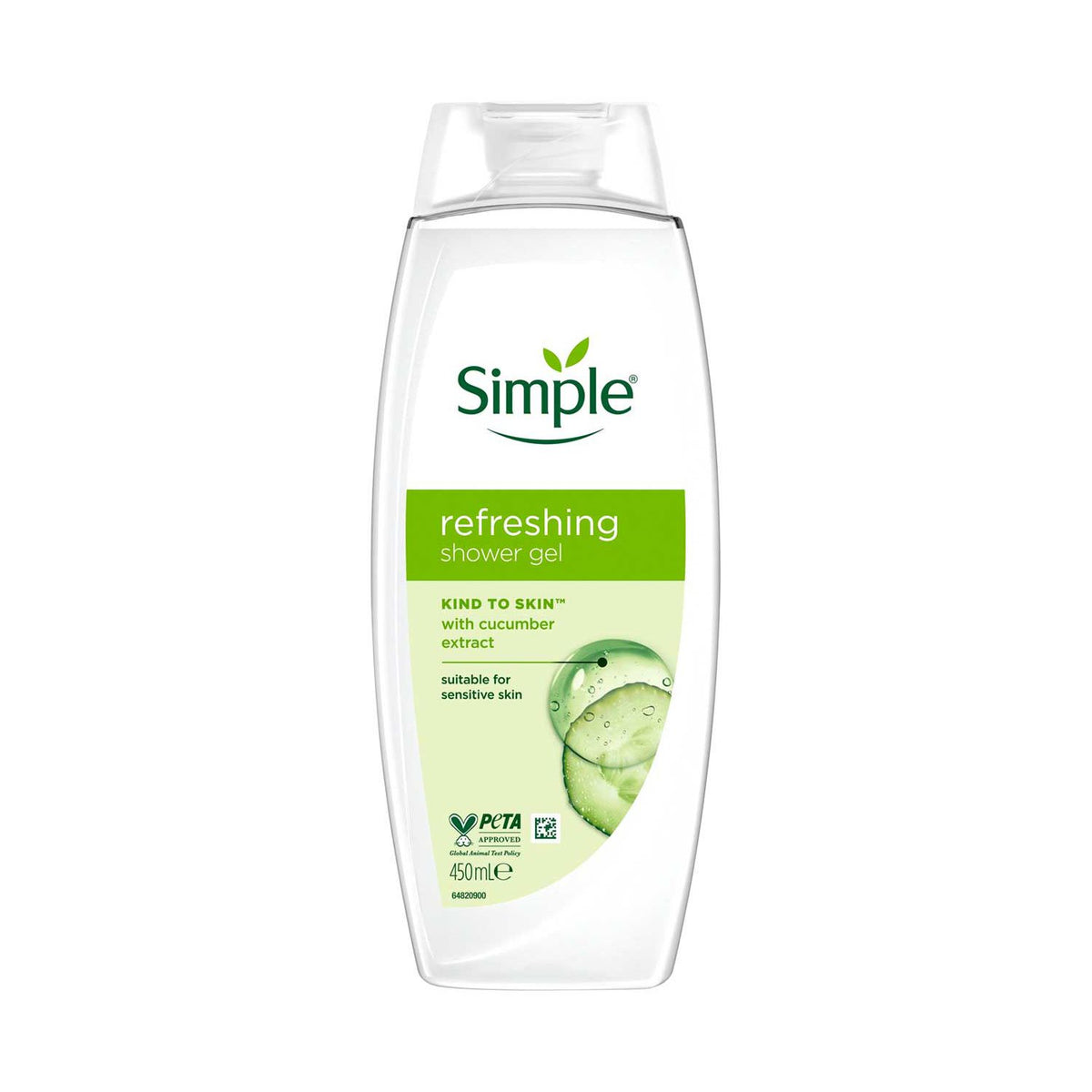 Simple Kind to Skin Refreshing Shower Gel 450ml - British product