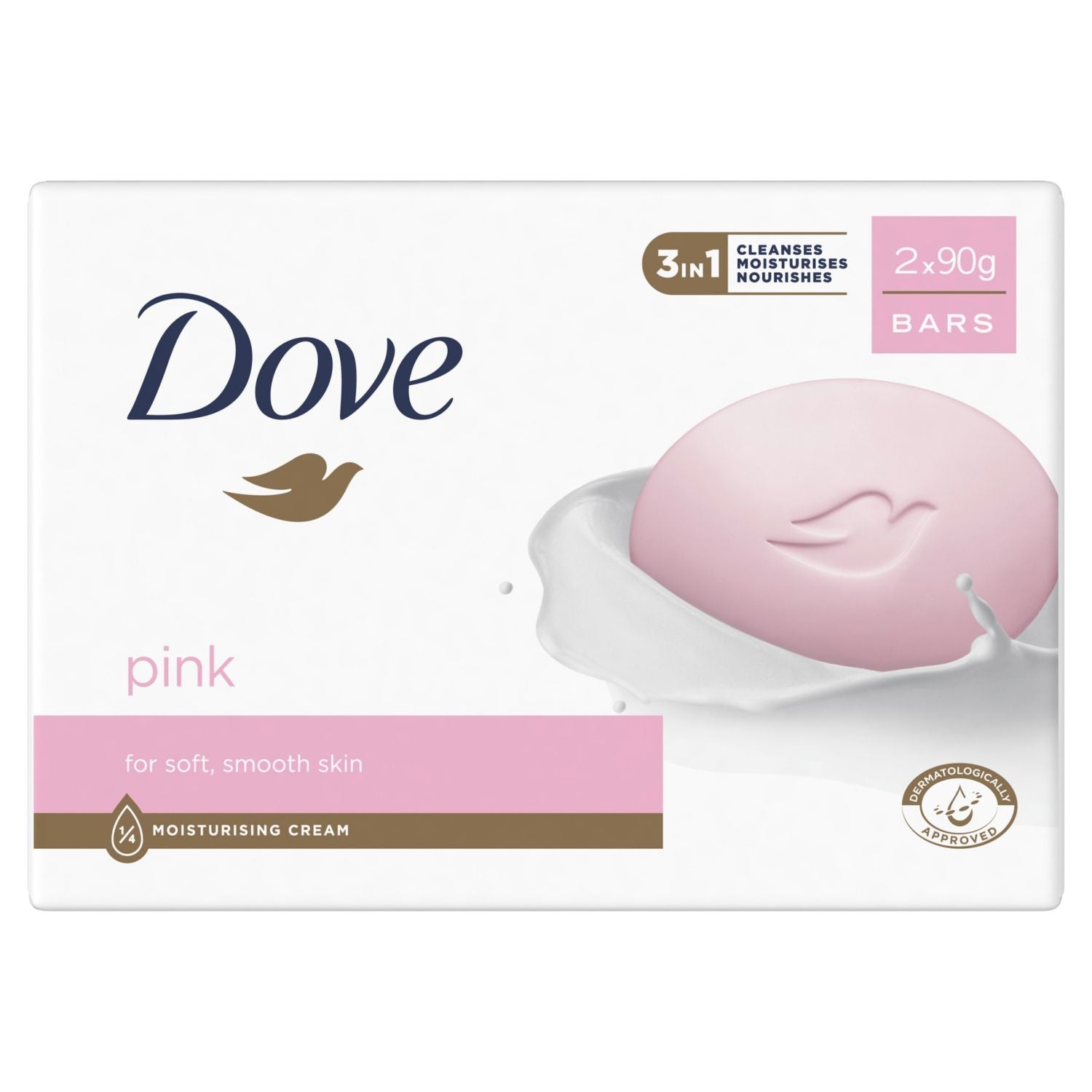 Dove Pink Beauty Bar 2 x 90g (British brand)
