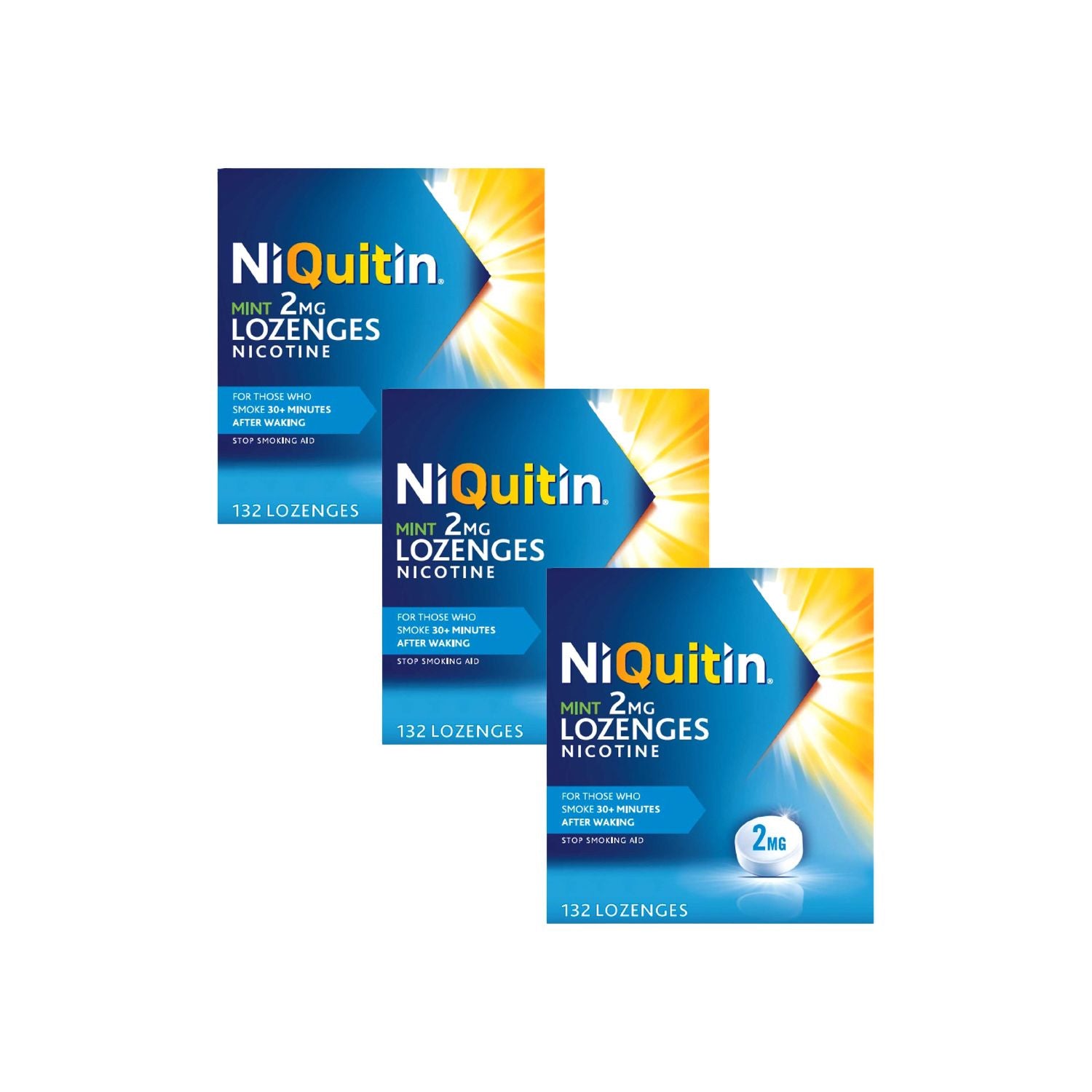 NiQuitin lozenges 2mg XL bundle 396 count, UK version