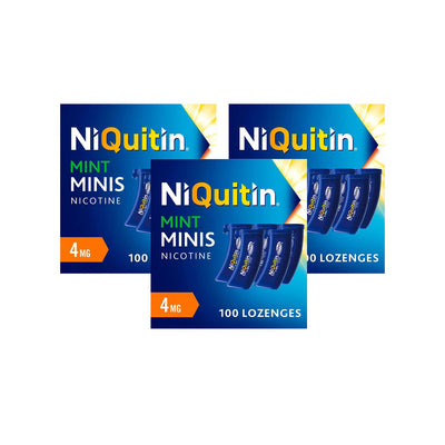 Boots NiQuitin Minis Mint 4mg Nicotine Lozenges (300 Lozenges)- Buy online at McGrocer