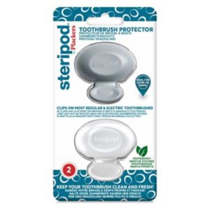 Steripod Toothbrush Protector Clip On 2 Pack (British brand)