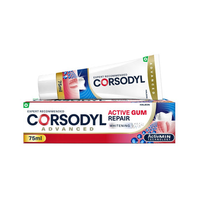 Boots Corsodyl Active Gum Repair Whitening Toothpaste 75ml- Buy online at McGrocer
