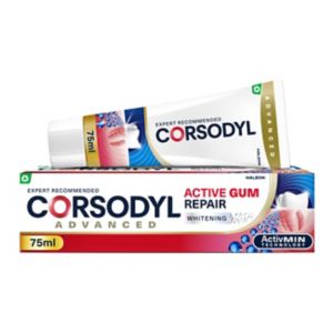 Corsodyl Active Gum Repair Whitening Toothpaste 75ml