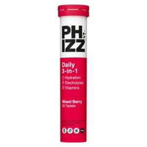 Phizz Daily Mixed Berry Hydration Effervescent Tablets 20 Pack