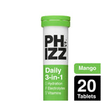 Phizz mango effervescent electrolyte tablets 20 pack - British product