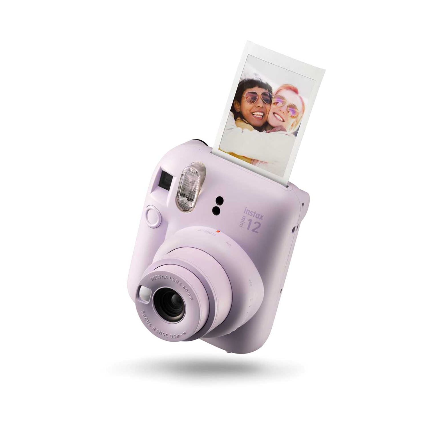 Fujifilm Instax Mini 12 Lilac Purple instant camera, UK version