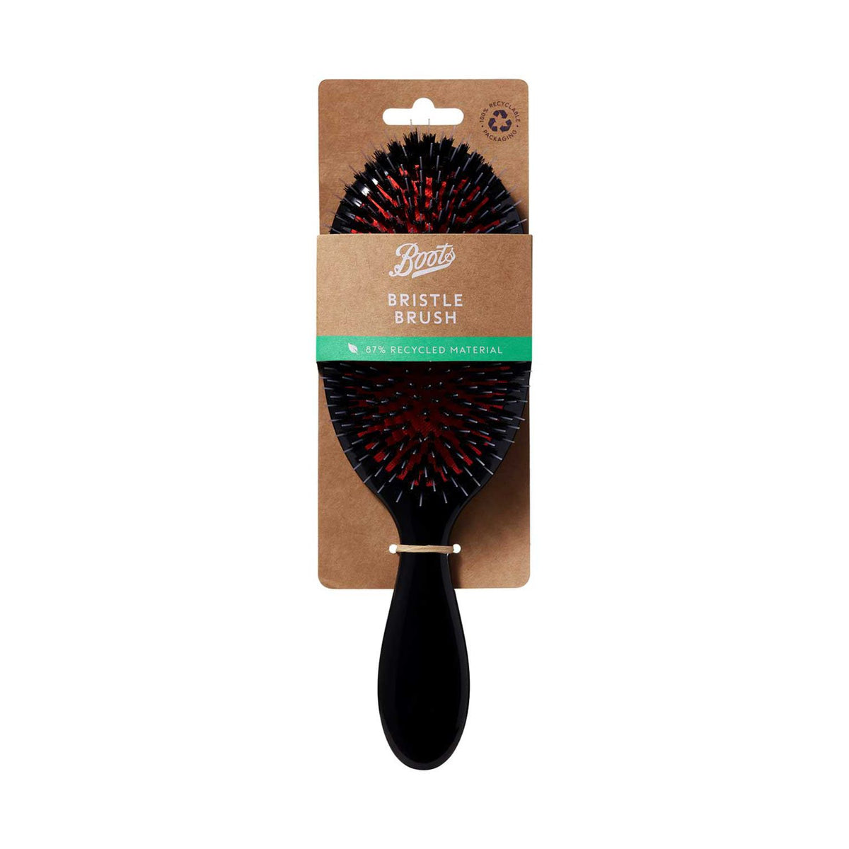 Boots bristle brush for hair care with nylon bristles - British product
