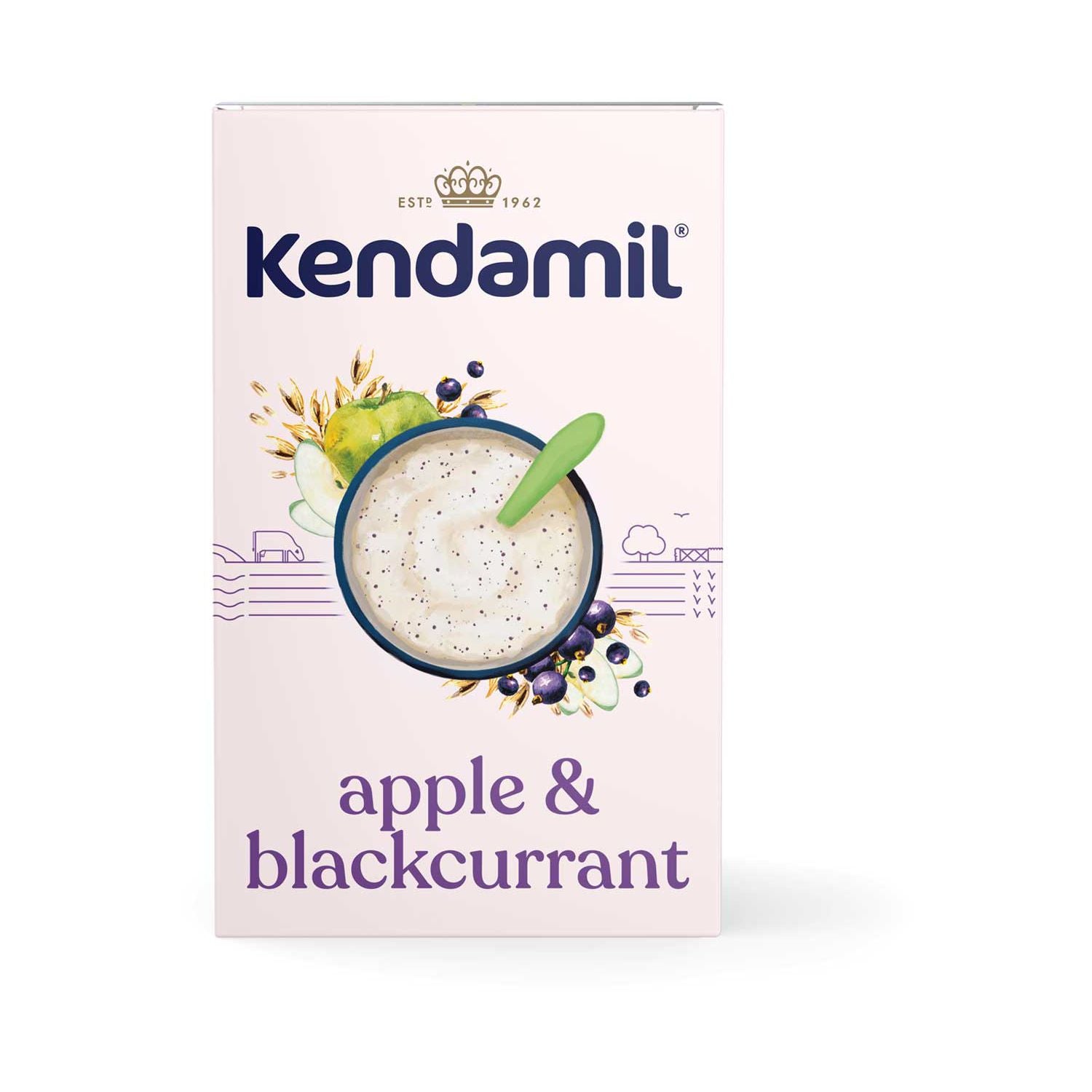 Kendamil baby porridge Apple & Blackcurrant 150g - British product