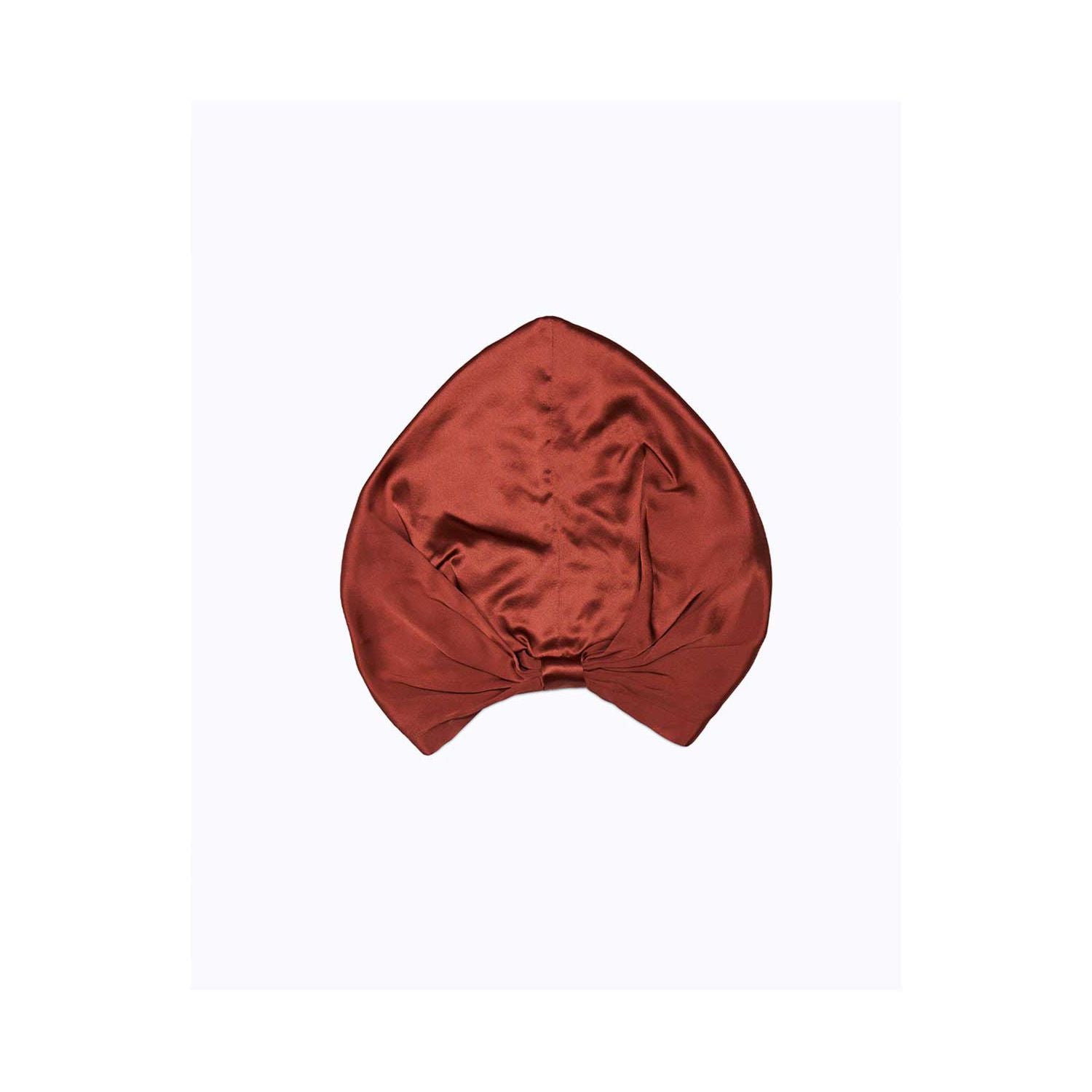 Paradisefold silk turban Egyptian Red, imported from the UK