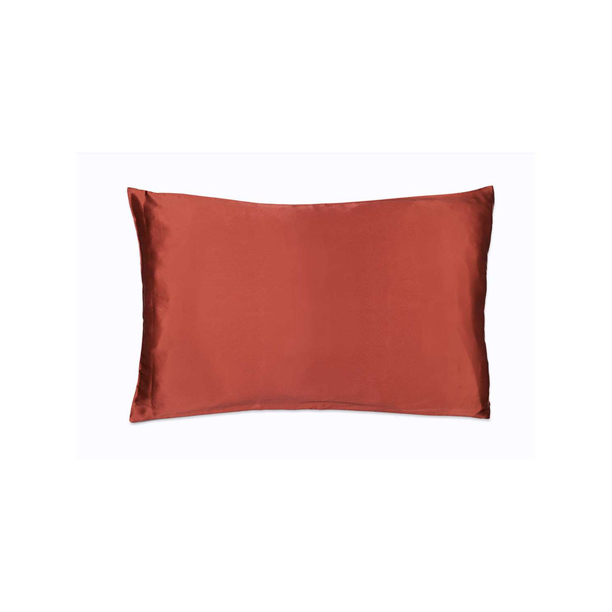 Paradisefold silk pillowcase in deep Egyptian Red, UK version