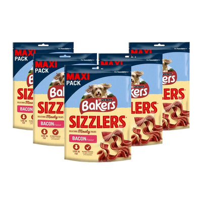 Costco UK Bakers Sizzlers Bacon Flavoured Dog Treats 5 x 185g- Buy online at McGrocer