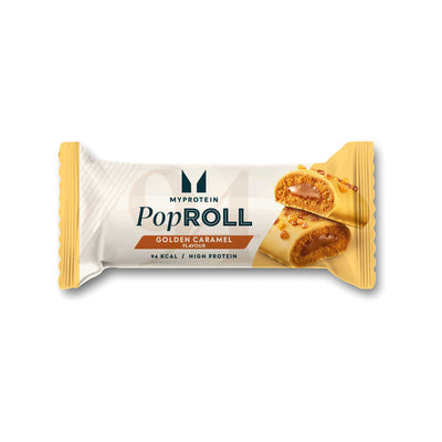 Boots Myprotein Pop Rolls Golden Caramel Protein Snack Rolls 27g- Buy online at McGrocer