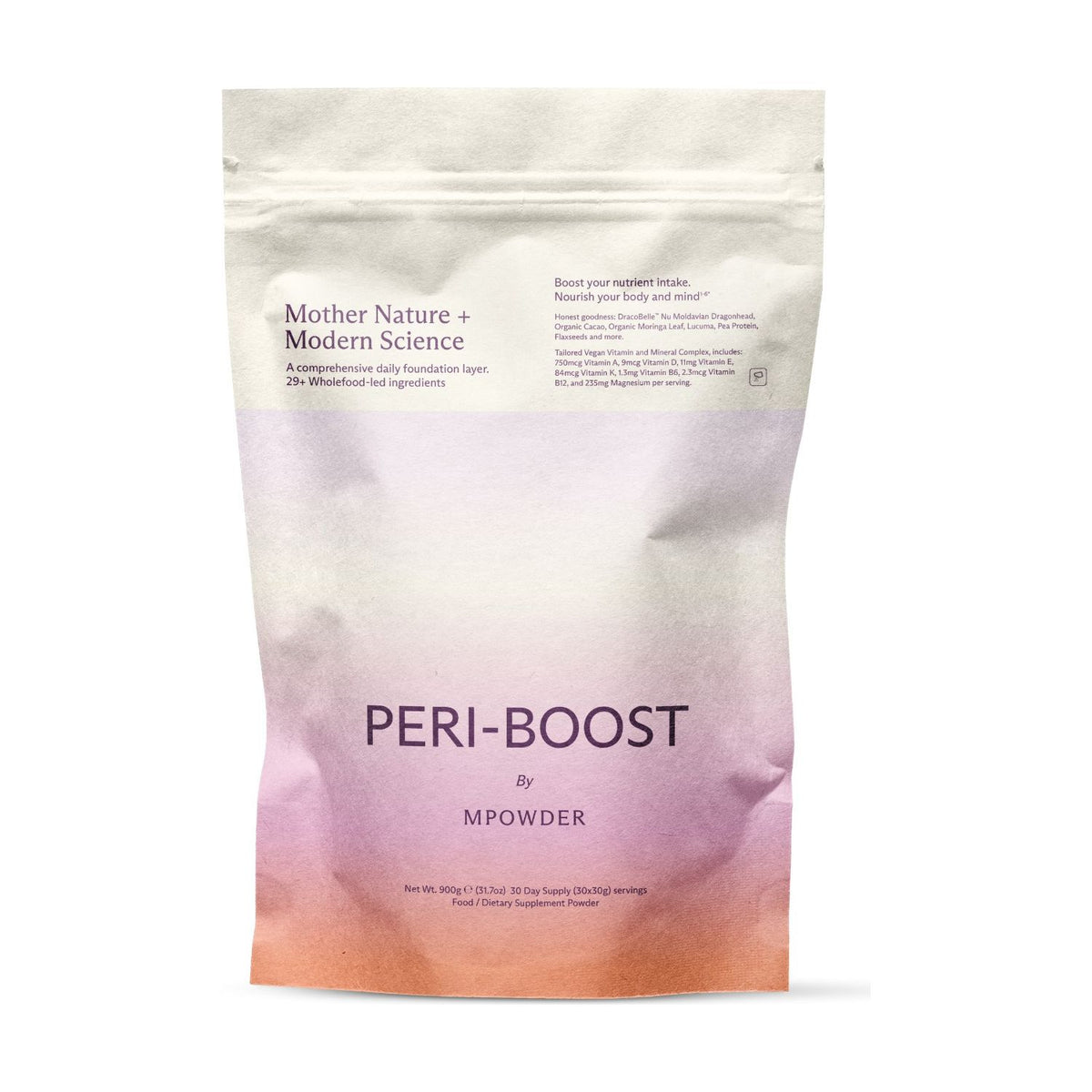 MPowder Peri-Boost perimenopause supplement 30 servings (British brand)