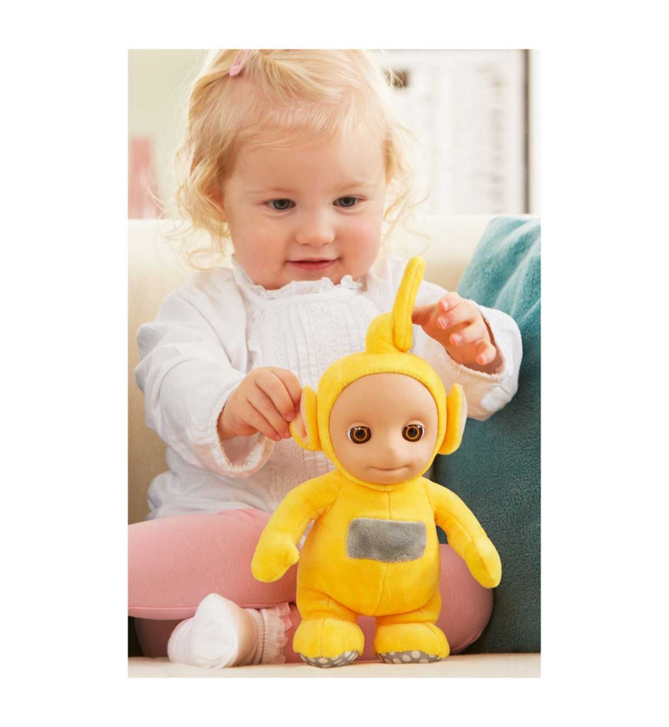 Teletubbies Laa Laa talking soft toy 8 inch (British brand)