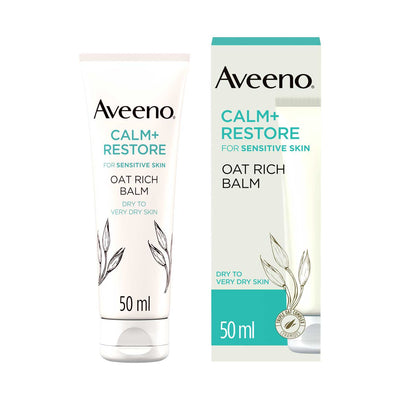 Baume Visage Ultra Riche à l'Avoine Aveeno Calm Restore pour Peaux Très Sèches 50ml