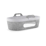 SnuzBaskit Light Grey Marl bassinet liner (British brand)