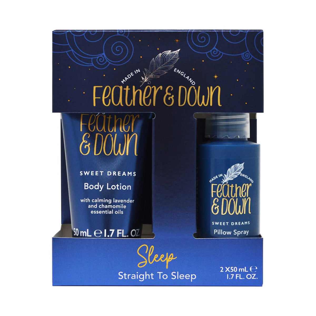 Feather & Down Straight to Sleep Set, UK version