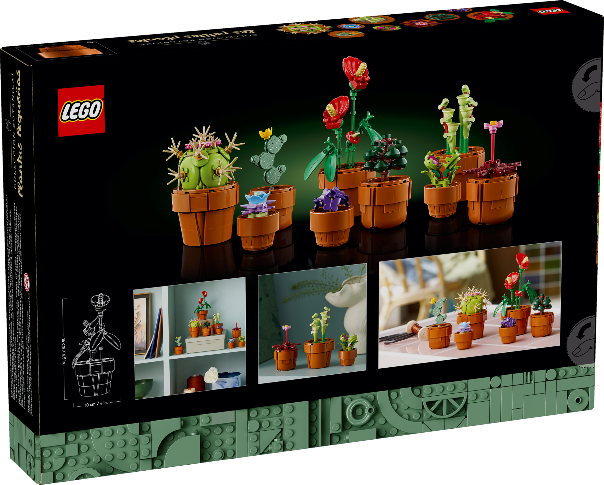 LEGO Tiny Plants 758 piece botanical building model kit (British brand)