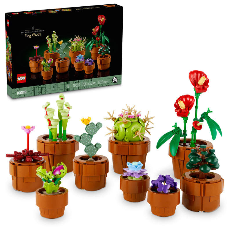 LEGO Tiny Plants 758 piece botanical building model kit (British brand)