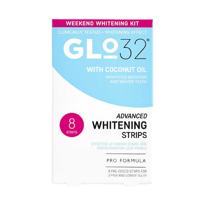 Boots Glo32 Weekender Whitening Strips - 8 Strips- Buy online at McGrocer