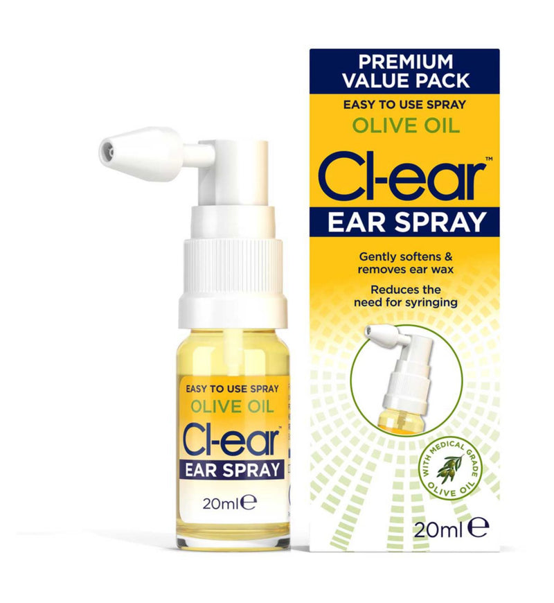 Cl-ear Olive Oil Ear Spray 20ml - British product