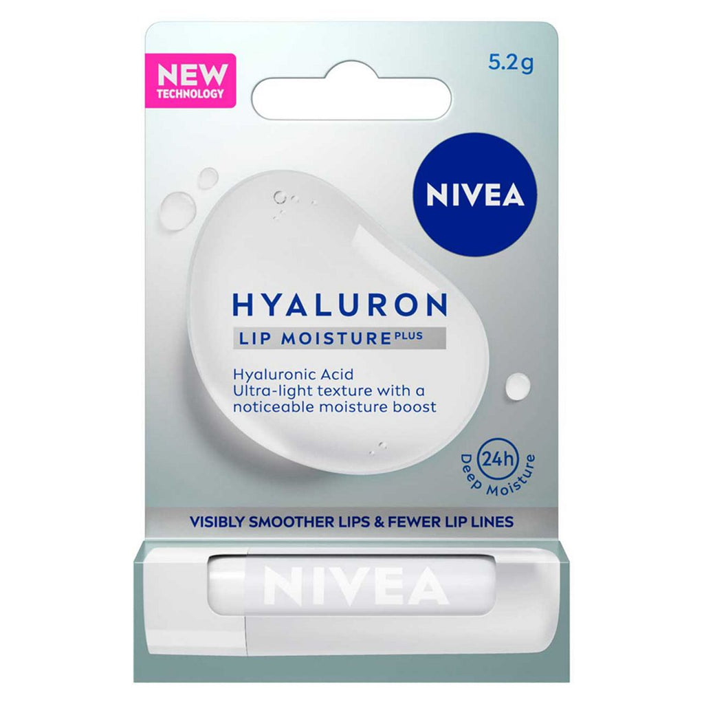 NIVEA Hyaluron Moisture Plus Lip Balm with Hyaluronic Acid 4.8g