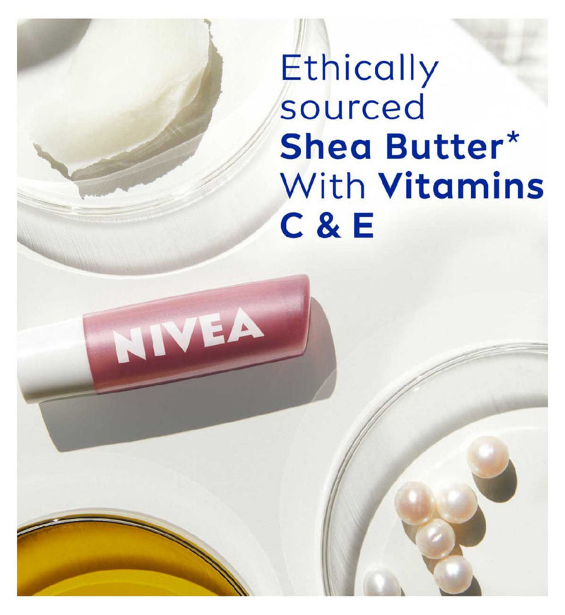NIVEA Pearly Shine Lip Balm 4.8g (British brand)