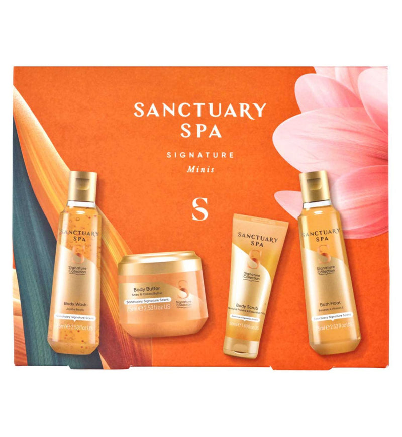 Sanctuary Spa Signature Minis gift set with body care, imported from the UK