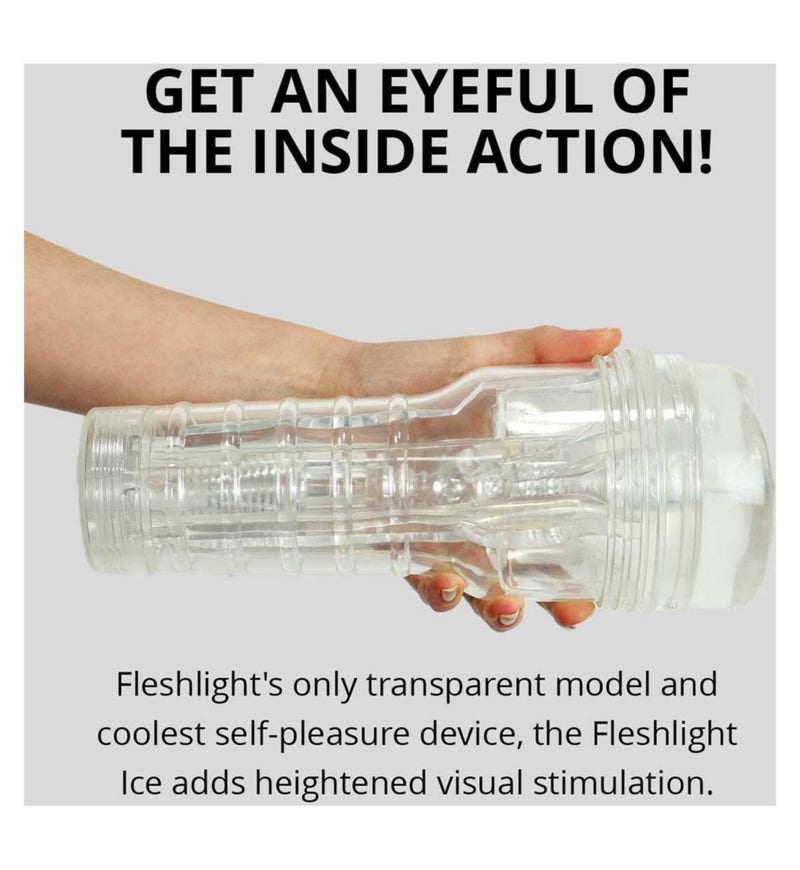 Fleshlight Ice Crystal transparent male masturbator (British brand)