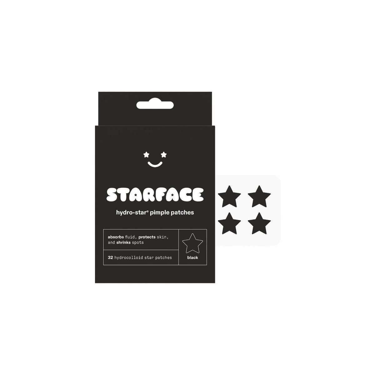 Starface black star pimple patches 32 pack (British brand)