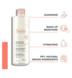Avène micellarvann for sensitiv hud 400 ml - britisk produkt