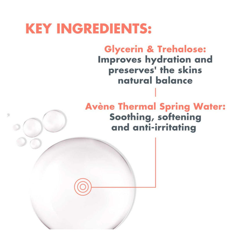 Avène micellarvann for sensitiv hud 400 ml - britisk produkt