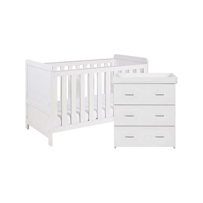 Ensemble de chambre 2 pièces Babymore Caro Blanc Lavé Meubles de chambre de bébé Boots - Acheter en ligne chez McGrocer