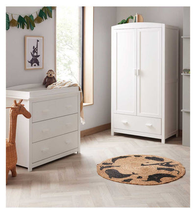 Babymore Mona 3-teiliges Zimmer-Set Weißes Kinderzimmer-Set