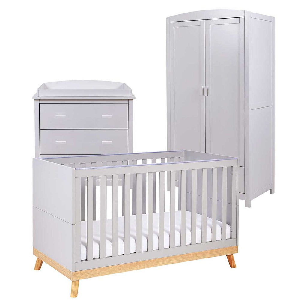 Babymore Mona 3 Piece Room Set - Grey